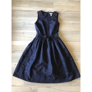 Blue A-Line Midi Dress With Pockets!